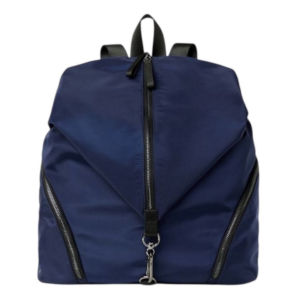Fabletics The Row Backpack II Navy NWT Adjustable Straps Side Pockets Athletic